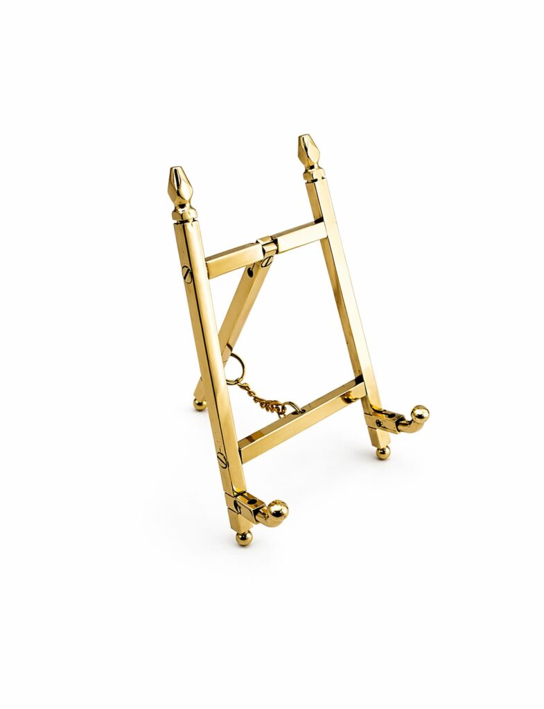 brass art display easel