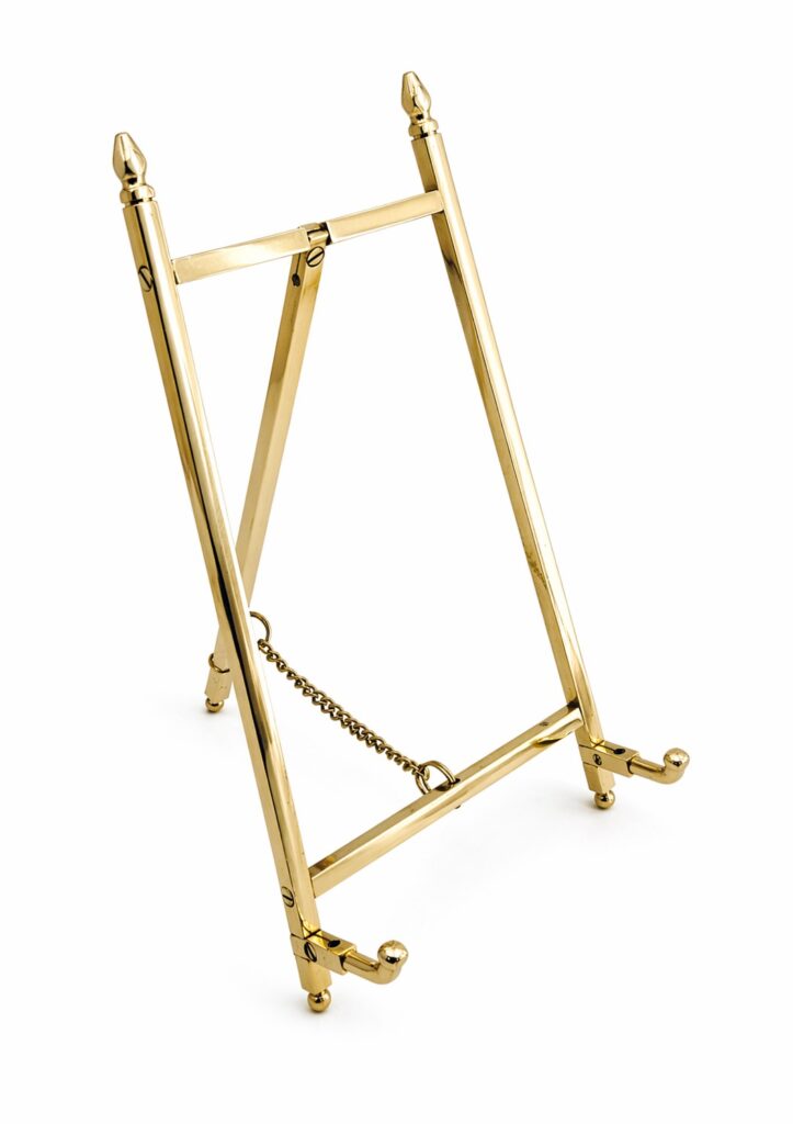 brass art display easel