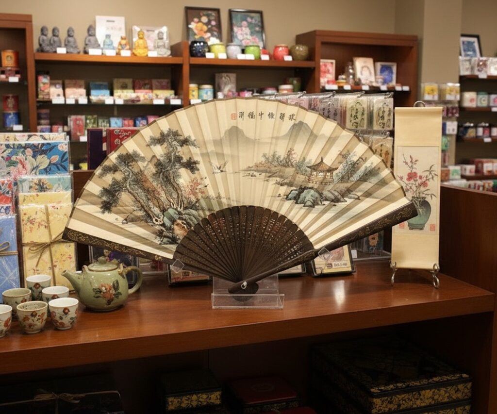 hand fan display stand