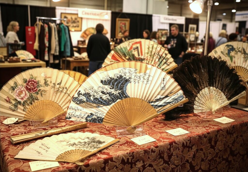 folding fan display