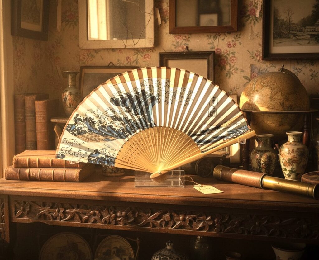hand fan display easel