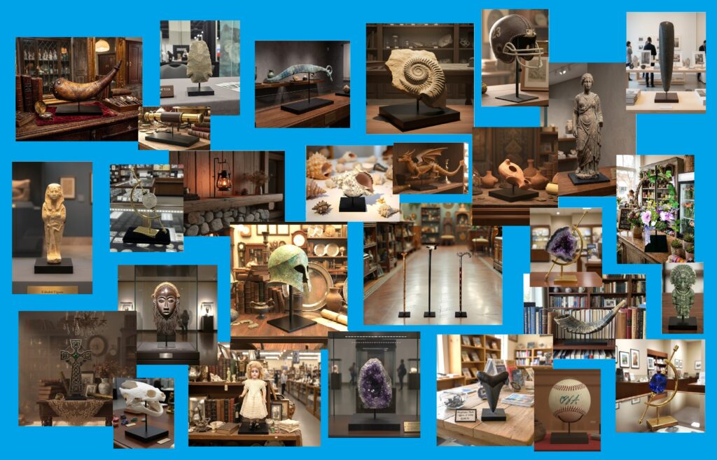 artifact display stands